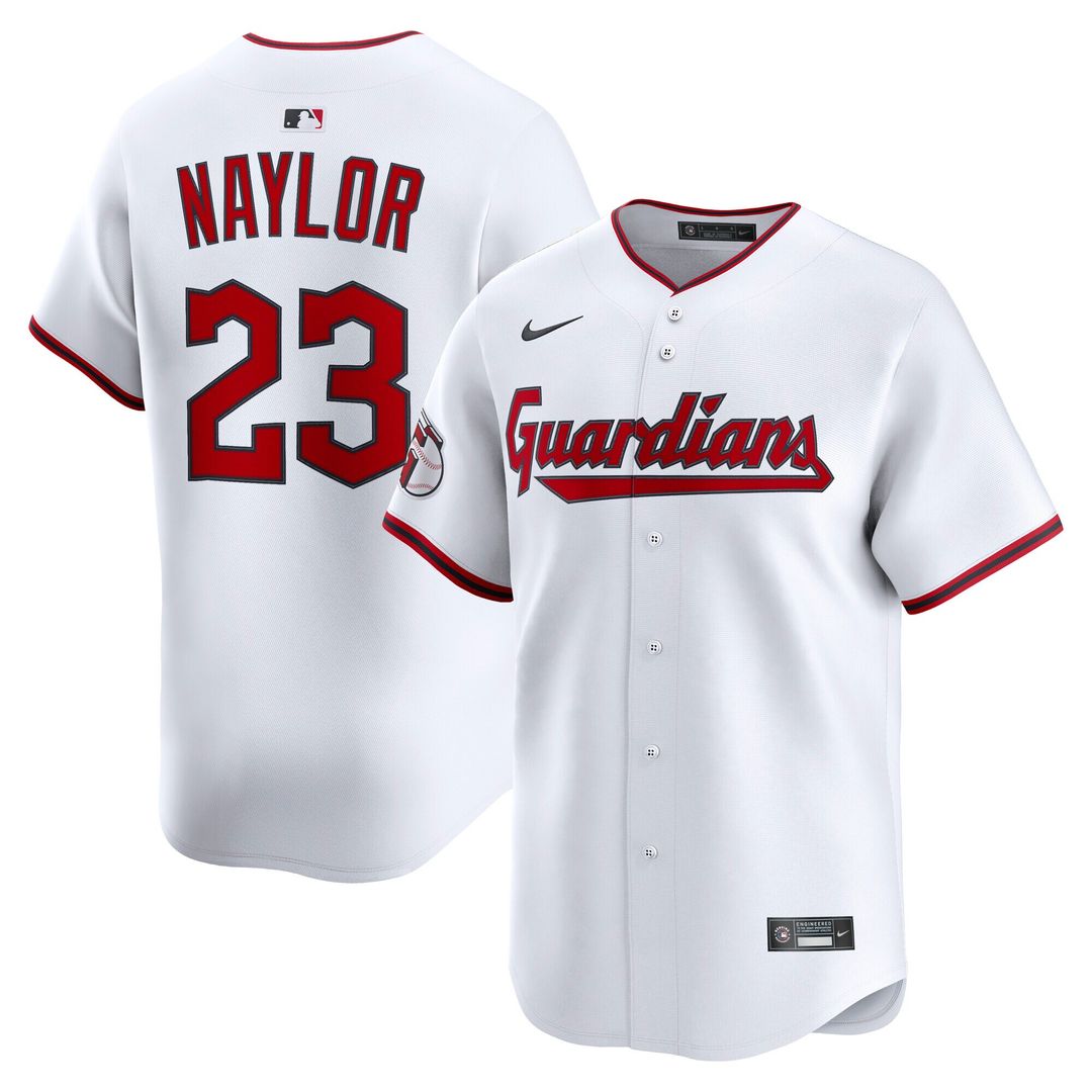 Cleveland Guardians Bo Naylor Nike Home Limited Player Jersey - White Team Jersey Sports Fan Apparel