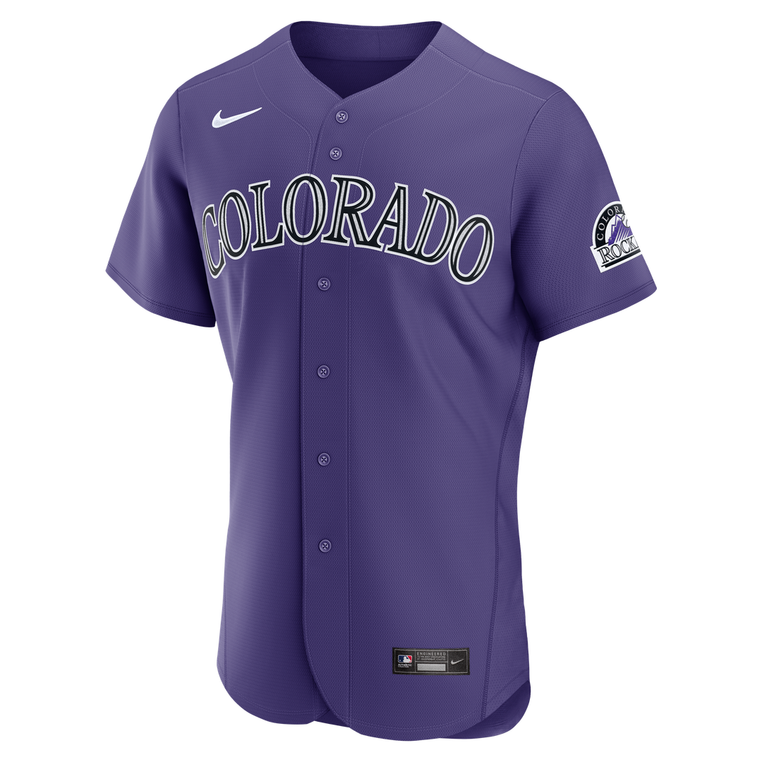 Colorado Rockies Nike Alternate Authentic Jersey - Purple Team Jersey Sports Fan Apparel