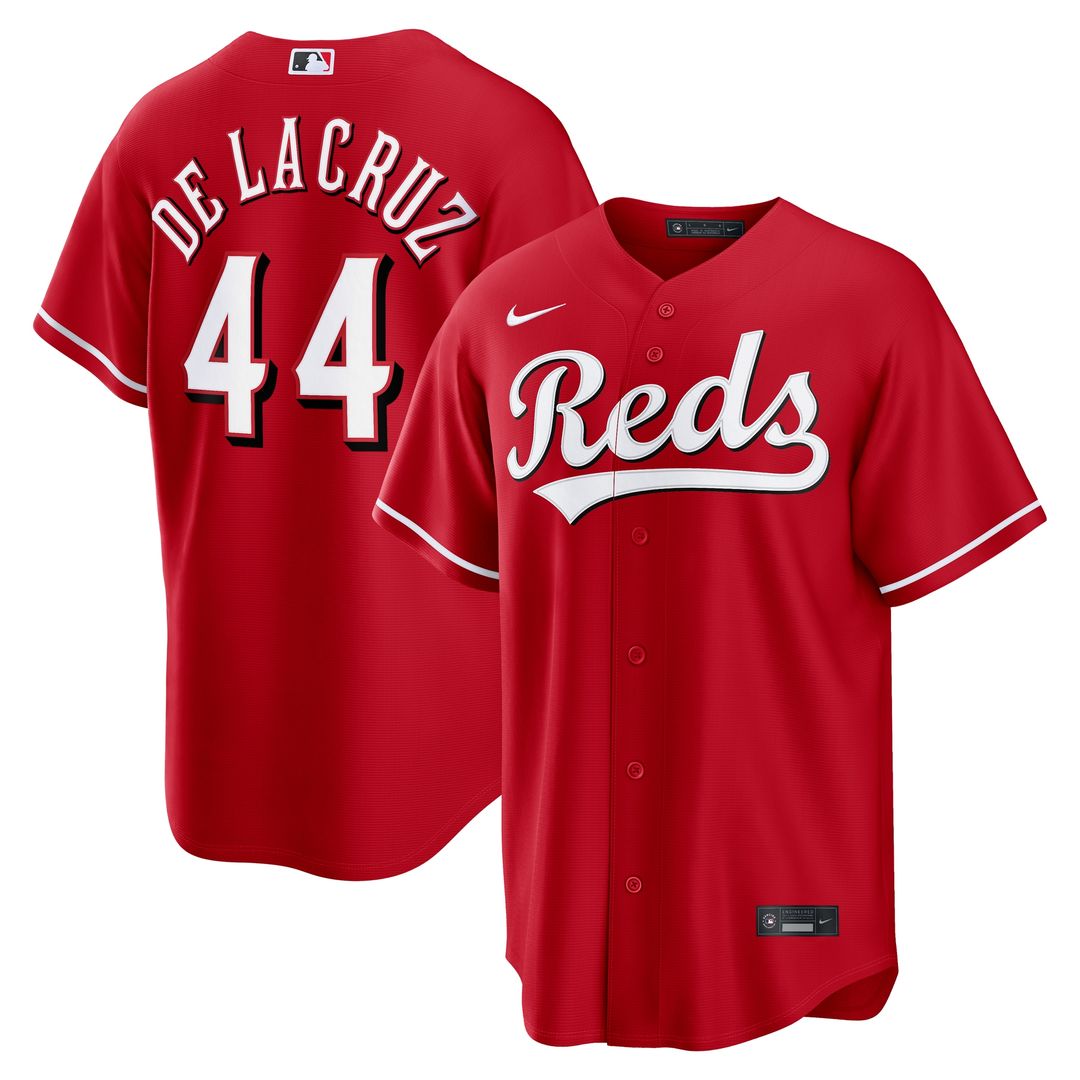 Cincinnati Reds Elly De La Cruz Nike Road Replica Jersey - Gray Team Jersey Sports Fan Apparel