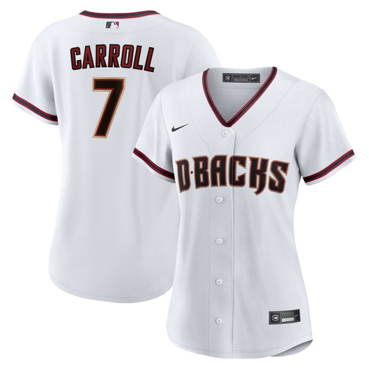 Arizona Diamondbacks Corbin Carroll Nike Women's Home Replica Player Jersey - White Team Jersey Sports Fan Apparel