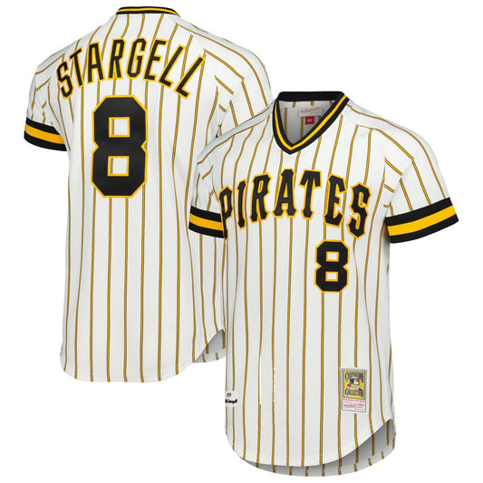 Pittsburgh Pirates Willie Stargell Mitchell & Ness Cooperstown 1979 Authentic Jersey - White Team Jersey Sports Fan Apparel