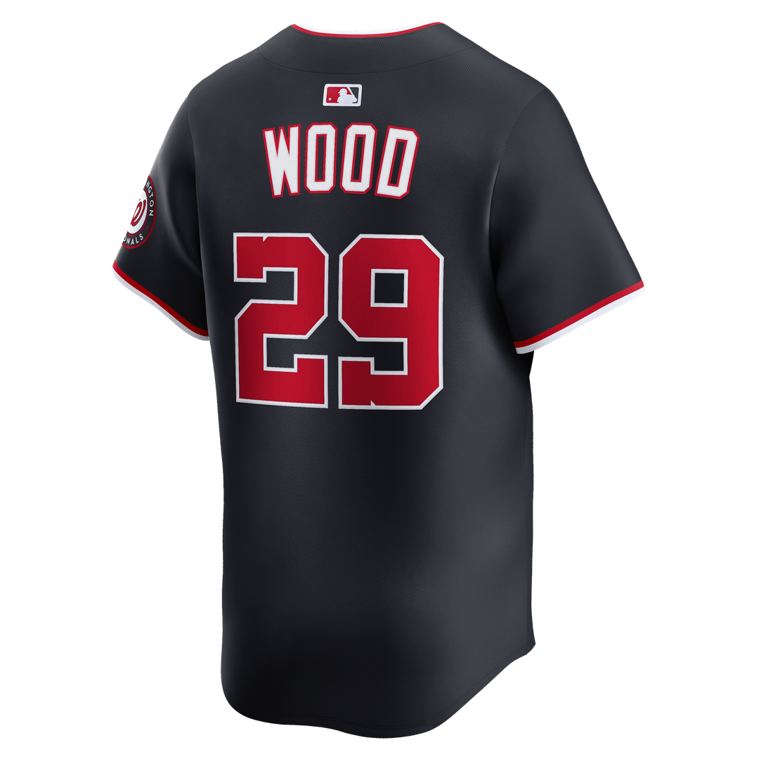 Washington Nationals James Wood Nike Alternate Limited Player Jersey - Navy Team Jersey Sports Fan Apparel