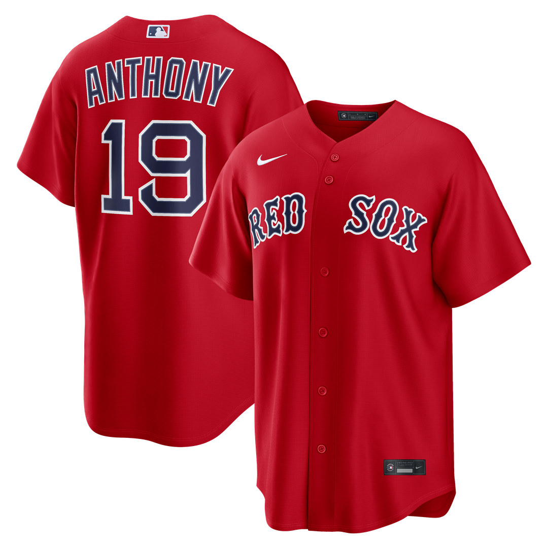 Boston Red Sox Roman Anthony Nike Alternate Replica Jersey - Red Team Jersey Sports Fan Apparel