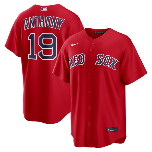 Boston Red Sox Roman Anthony Nike Alternate Replica Jersey - Red Team Jersey Sports Fan Apparel