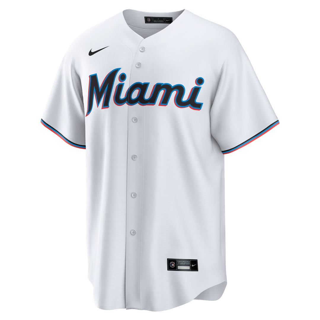 Miami Marlins Griffin Conine Nike Home Replica Jersey - White Team Jersey Sports Fan Apparel