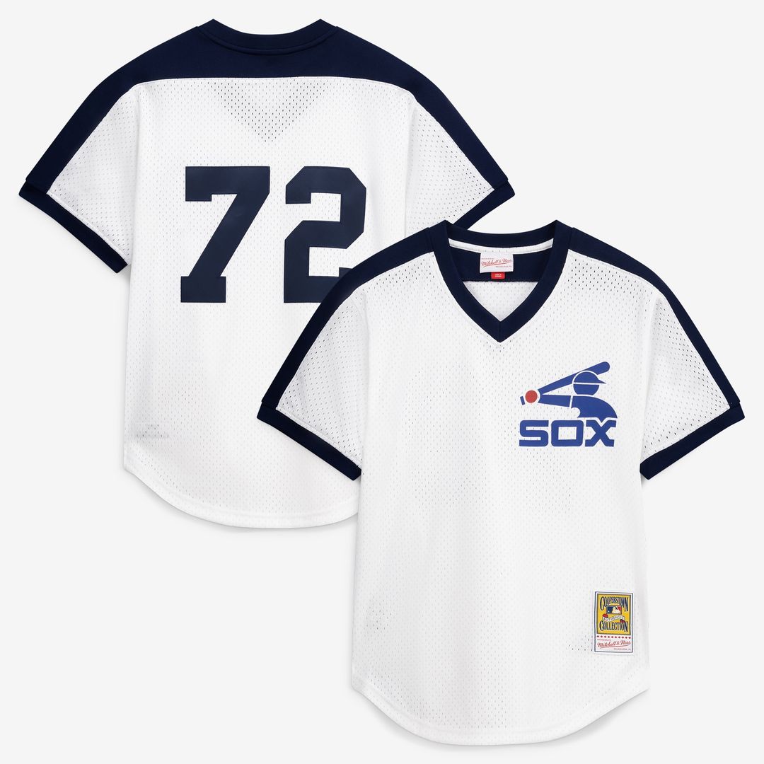 Chicago White Sox Carlton Fisk Mitchell & Ness Authentic Batting Practice Jersey - Navy Team Jersey Sports Fan Apparel