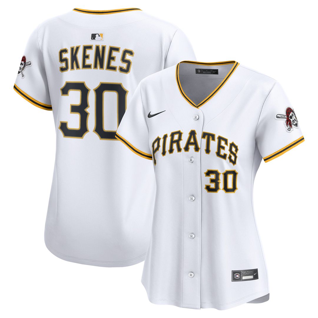 Pittsburgh Pirates Paul Skenes Nike Women's Home Limited Player Jersey - White Team Jersey Sports Fan Apparel