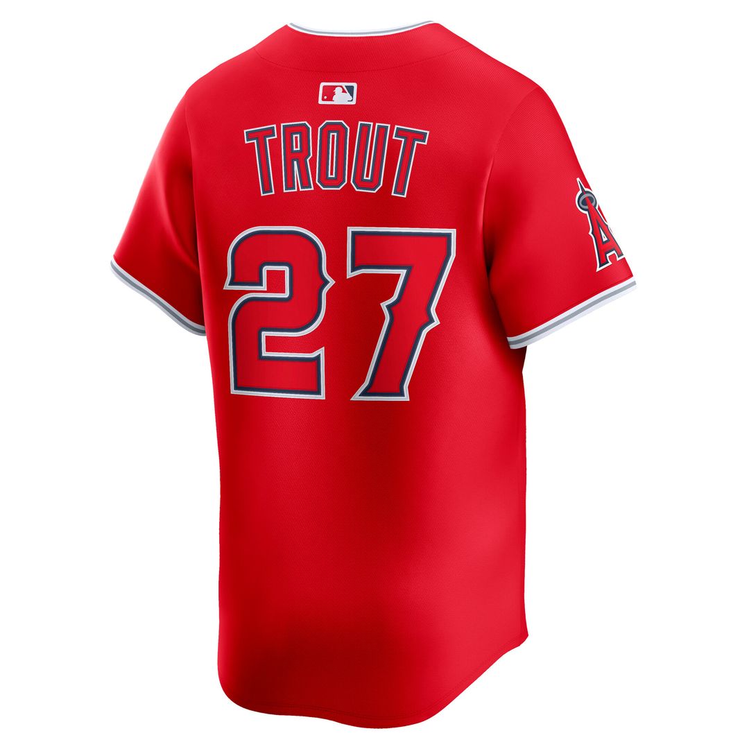 Los Angeles Angels Mike Trout Nike Alternate Limited Player Jersey - Red Team Jersey Sports Fan Apparel