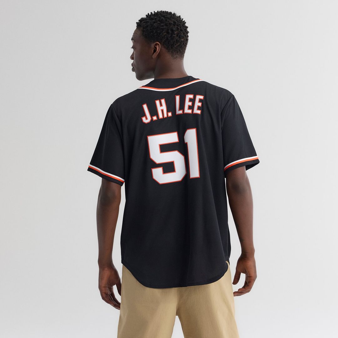 San Francisco Giants Jung Hoo Lee Nike Fashion Replica Black Out Jersey Team Jersey Sports Fan Apparel