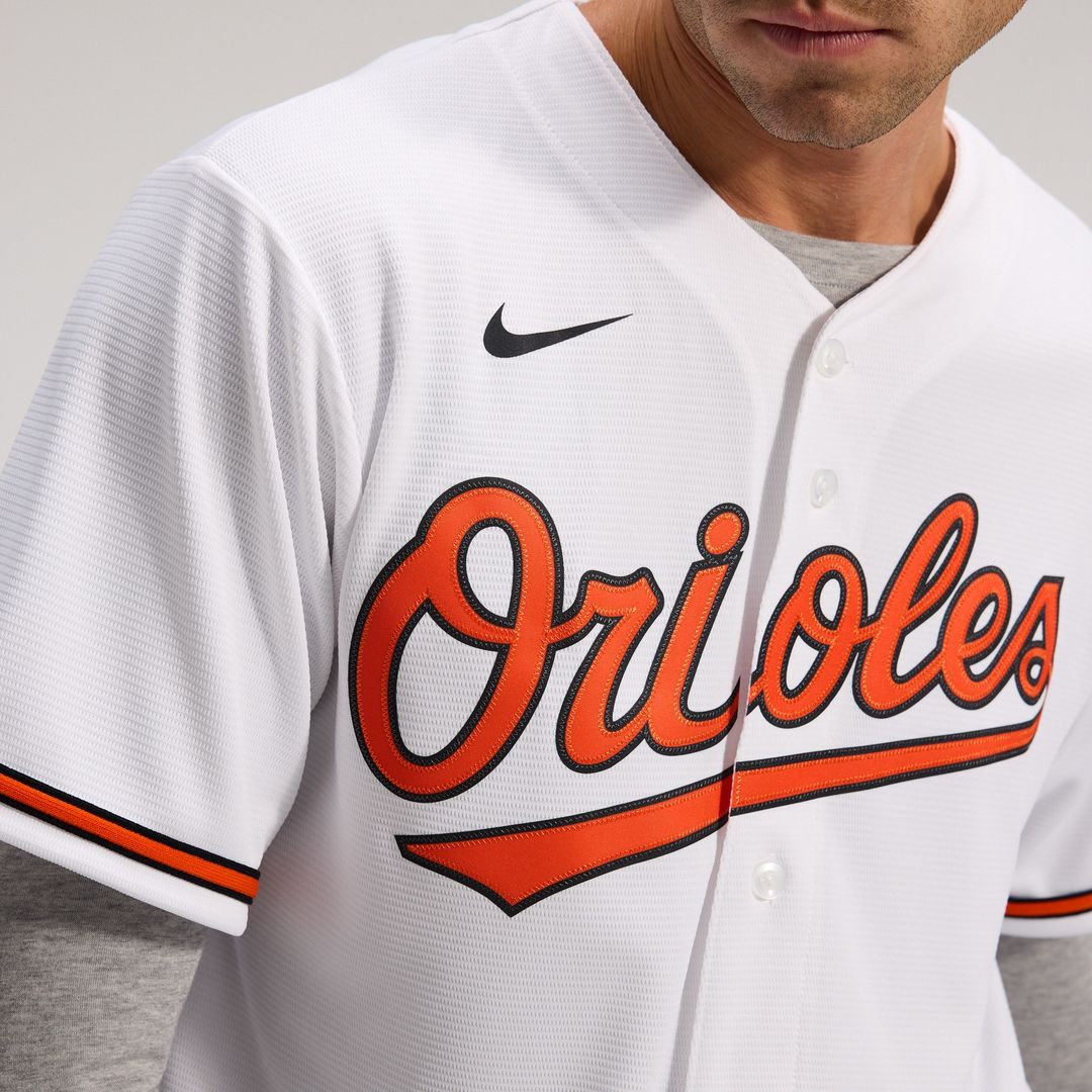 Baltimore Orioles Nike Home Replica Team Jersey - White Team Jersey Sports Fan Apparel