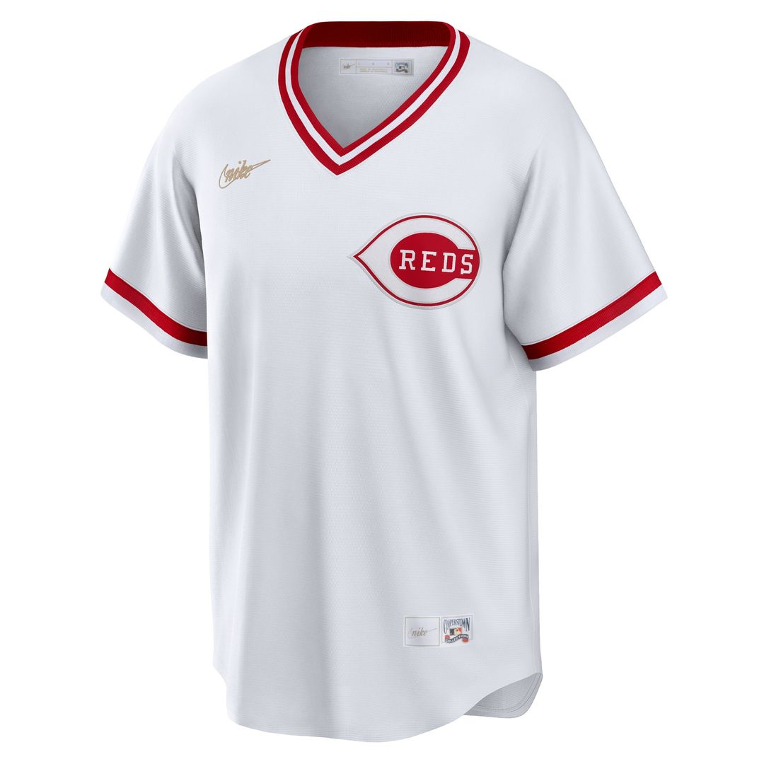 Cincinnati Reds Nike Home Cooperstown Team Jersey - White Team Jersey Sports Fan Apparel