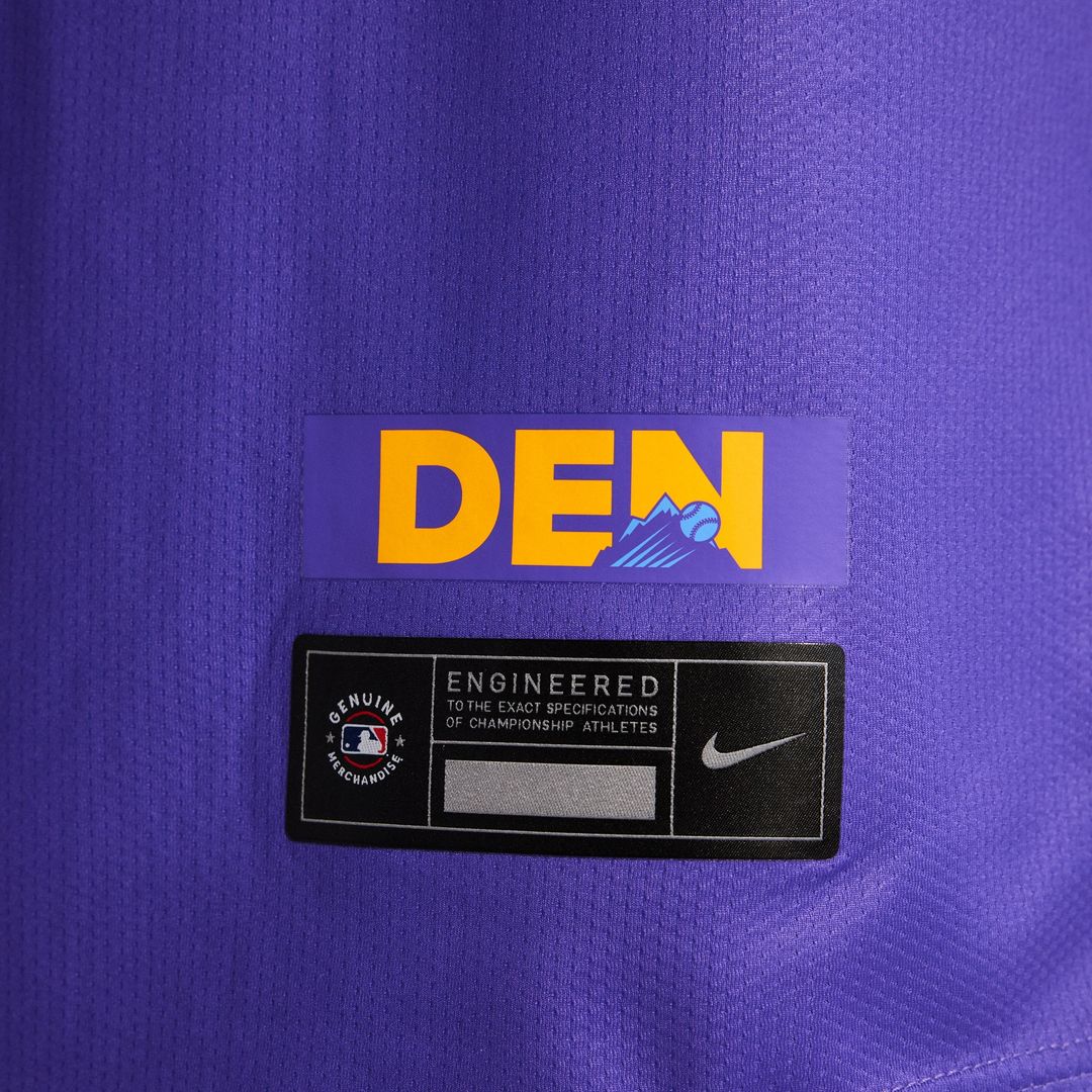 Colorado Rockies Nike 2025 City Connect Limited Jersey - Purple/Light Blue Team Jersey Sports Fan Apparel