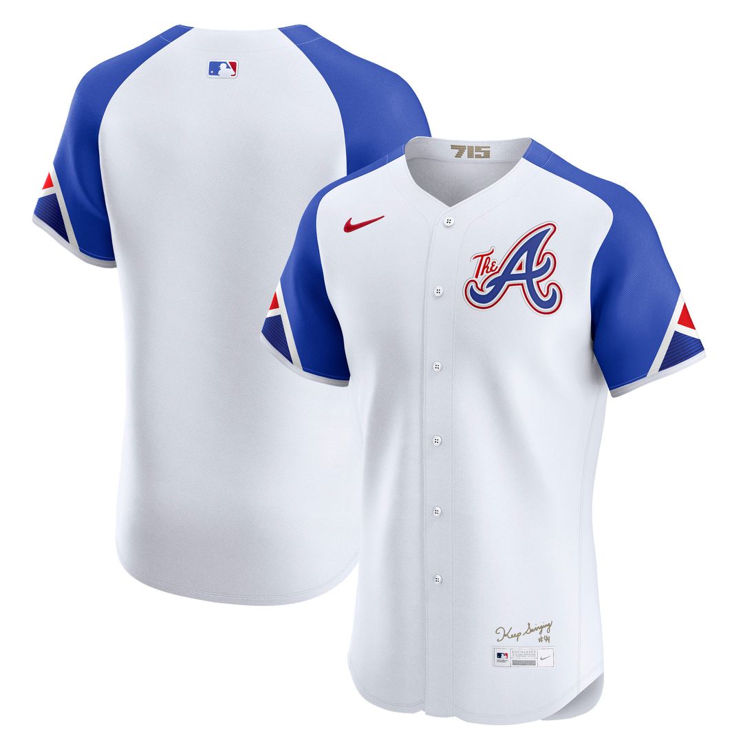Atlanta Braves Nike City Connect Elite Jersey - White Team Jersey Sports Fan Apparel