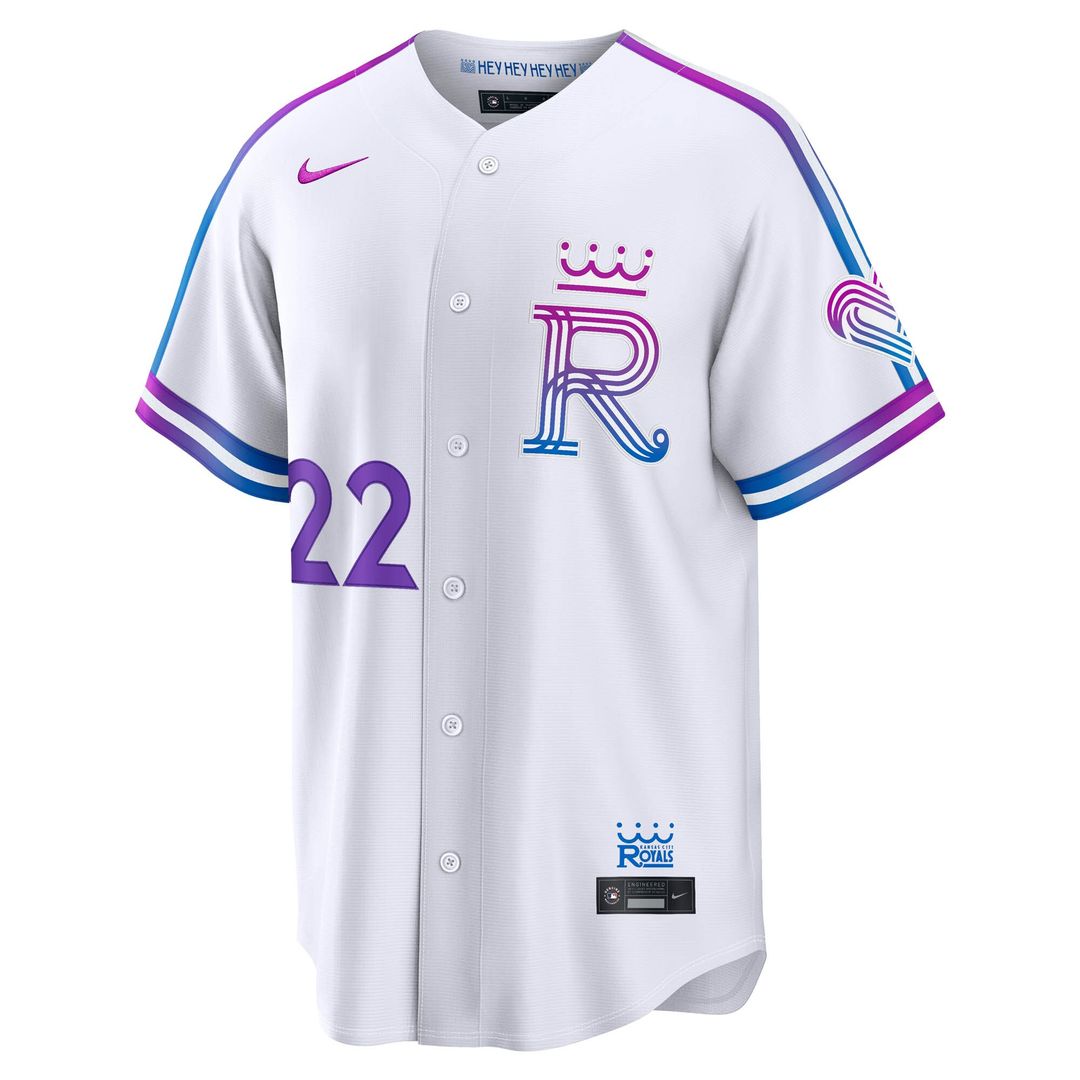 Kansas City Royals Carter Jensen Nike 2026 City Connect Stadium Jersey - White Team Jersey Sports Fan Apparel