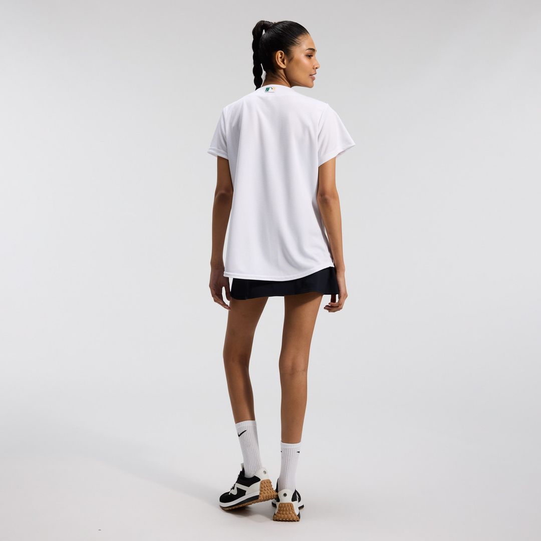 Athletics Nike Women's Home Replica Team Jersey - White Team Jersey Sports Fan Apparel