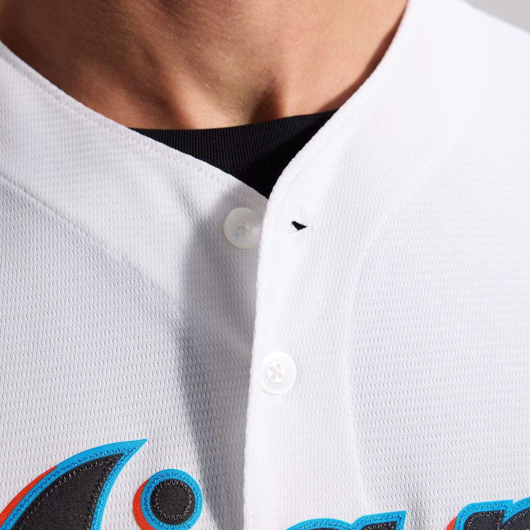Miami Marlins Nike Home Replica Team Jersey - White Team Jersey Sports Fan Apparel