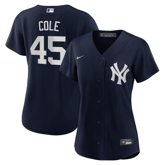 New York Yankees Gerrit Cole Nike Women's Alternate Replica Player Jersey - Navy Team Jersey Sports Fan Apparel