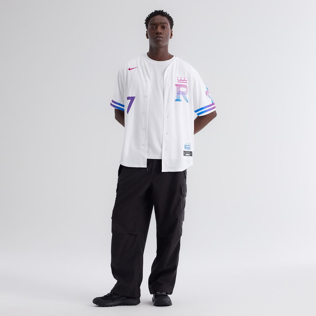 Kansas City Royals Bobby Witt Jr. Nike 2026 City Connect Stadium Jersey - White Team Jersey Sports Fan Apparel
