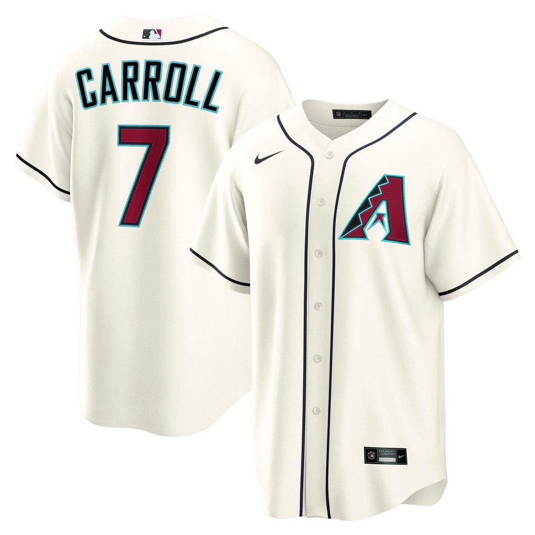 Arizona Diamondbacks Corbin Carroll Nike Home Replica Jersey - Cream Team Jersey Sports Fan Apparel