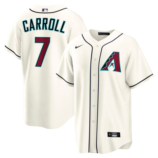 Arizona Diamondbacks Corbin Carroll Nike Home Replica Jersey - Cream Team Jersey Sports Fan Apparel