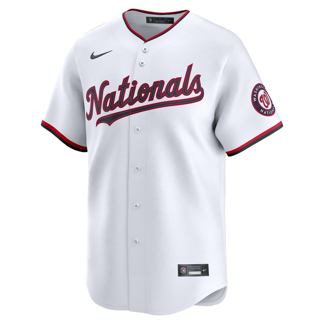 Washington Nationals Nike Home Limited Custom Jersey - White Team Jersey Sports Fan Apparel
