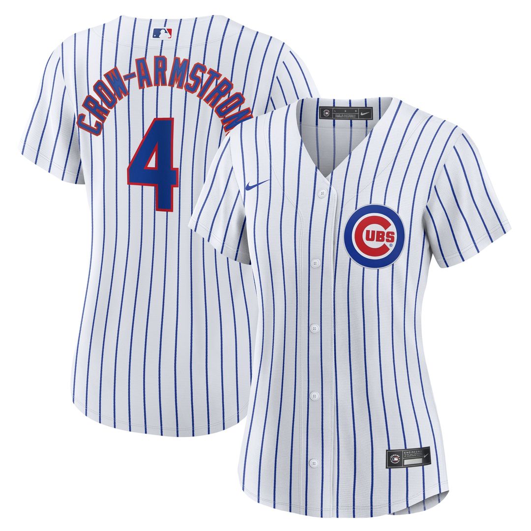Chicago Cubs Pete Crow - Armstrong Nike Women's Home Replica Jersey - White Team Jersey Sports Fan Apparel