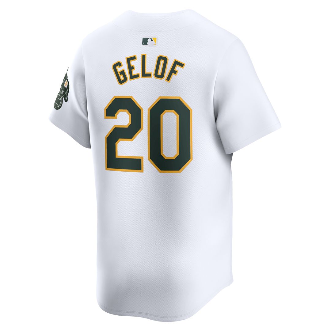 Athletics Zack Gelof Nike Home Limited Player Jersey - White Team Jersey Sports Fan Apparel