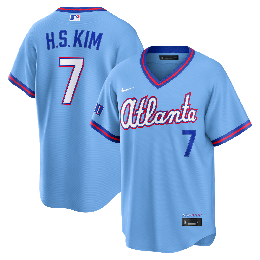 Atlanta Braves Ha - Seong Kim Nike 2026 City Connect Stadium Jersey - Powder Blue Team Jersey Sports Fan Apparel