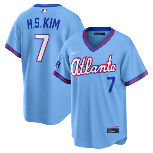 Atlanta Braves Ha - Seong Kim Nike 2026 City Connect Stadium Jersey - Powder Blue Team Jersey Sports Fan Apparel