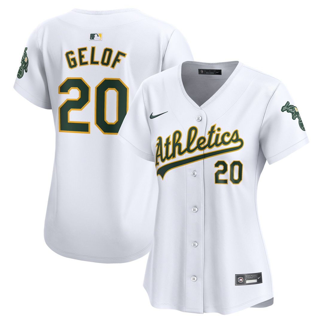 Athletics Zack Gelof Nike Women's Home Limited Player Jersey - White Team Jersey Sports Fan Apparel
