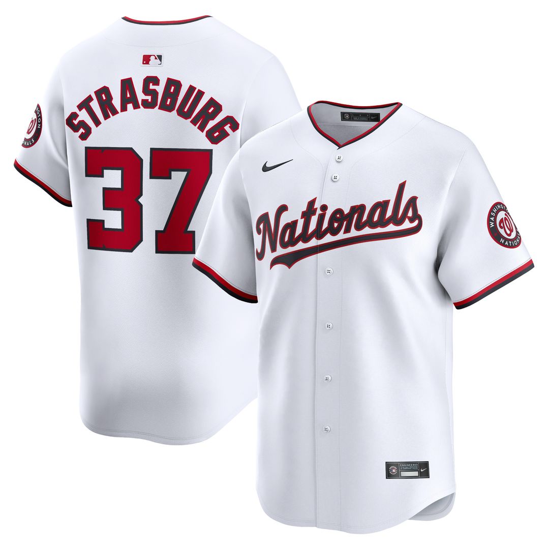 Washington Nationals Stephen Strasburg Nike Home Limited Player Jersey - White Team Jersey Sports Fan Apparel
