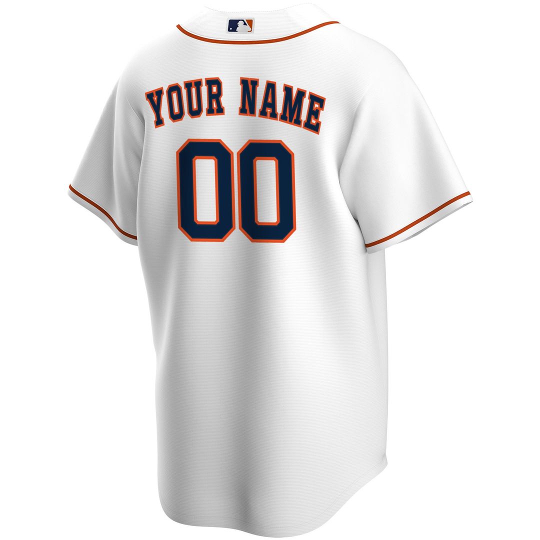 Houston Astros Nike Home Replica Custom Jersey - White Team Jersey Sports Fan Apparel