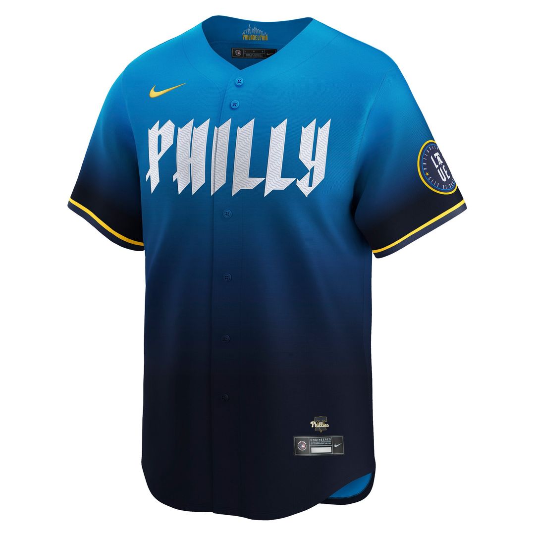 Philadelphia Phillies Trea Turner Nike City Connect Limited Jersey - Blue Team Jersey Sports Fan Apparel