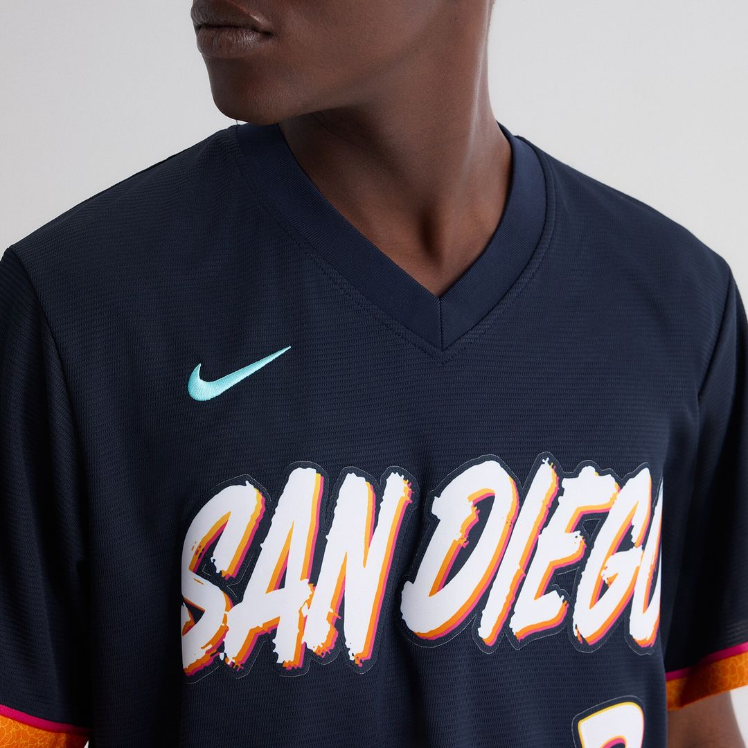 San Diego Padres Xander Bogaerts Nike 2026 City Connect Stadium Jersey - Obsidian Team Jersey Sports Fan Apparel