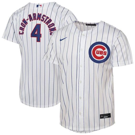 Chicago Cubs Pete Crow - Armstrong Nike Youth Home Replica Player Jersey - White Team Jersey Sports Fan Apparel