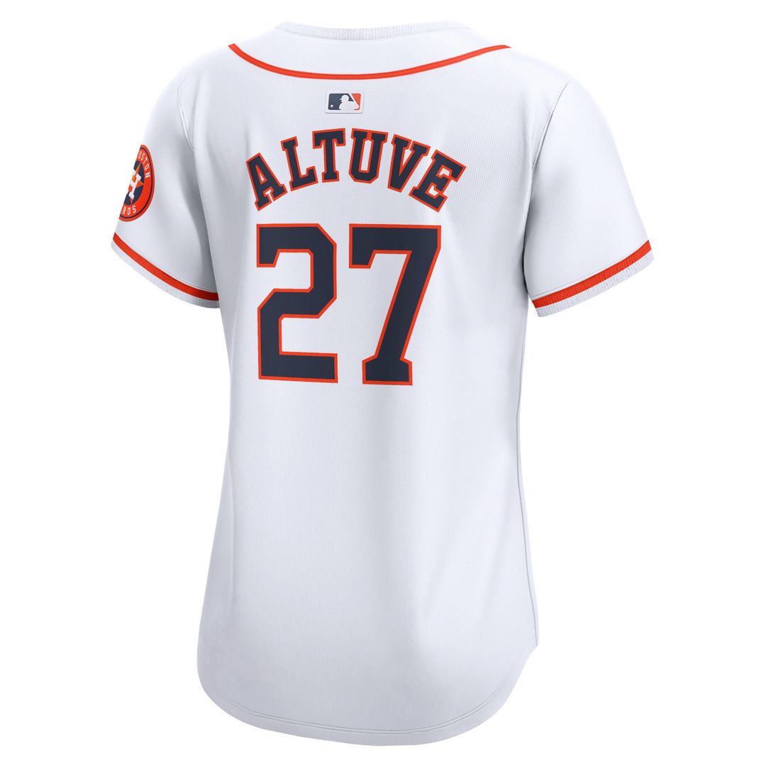 Houston Astros Jose Altuve Nike Women's Home Limited Player Jersey - White Team Jersey Sports Fan Apparel
