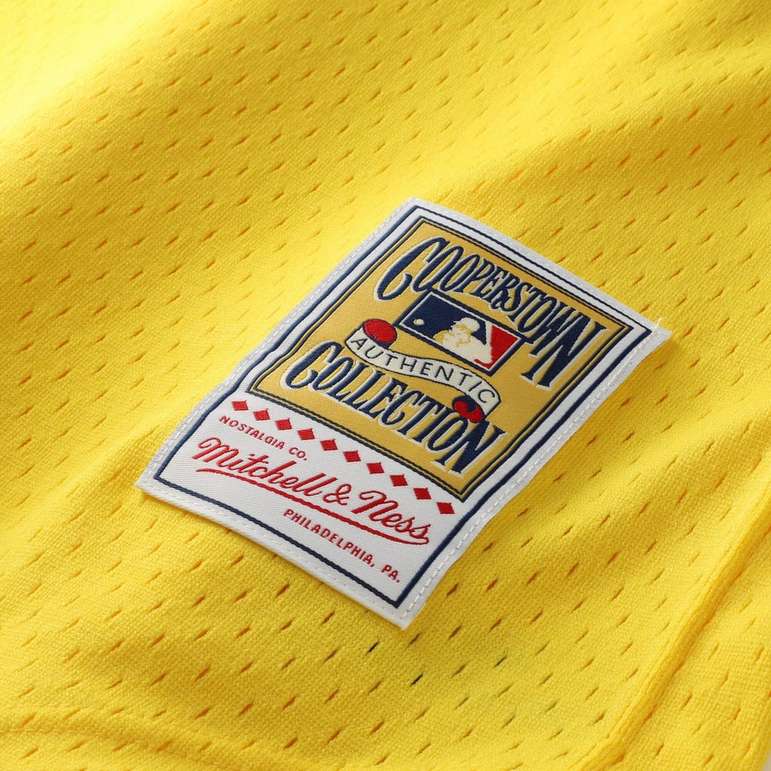 Athletics Rickey Henderson Mitchell & Ness Authentic Batting Practice Jersey - Yellow Team Jersey Sports Fan Apparel