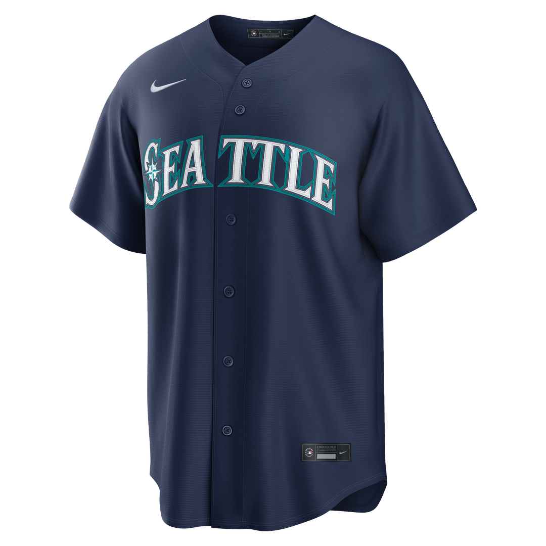 Seattle Mariners Cal Raleigh Nike Road Replica Jersey - Navy Team Jersey Sports Fan Apparel