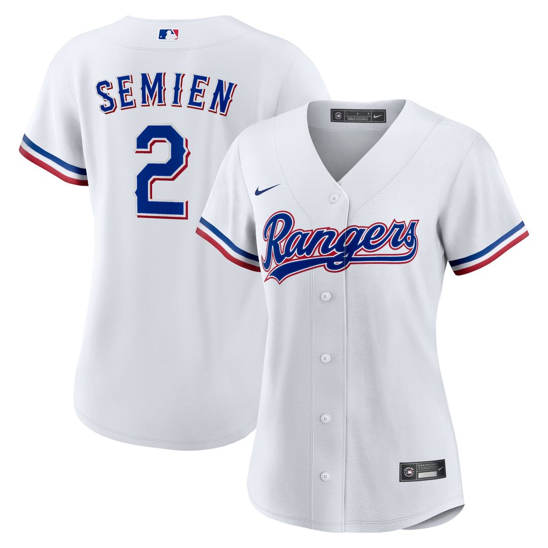 Texas Rangers Marcus Semien Nike Women's Home Replica Player Jersey - White Team Jersey Sports Fan Apparel