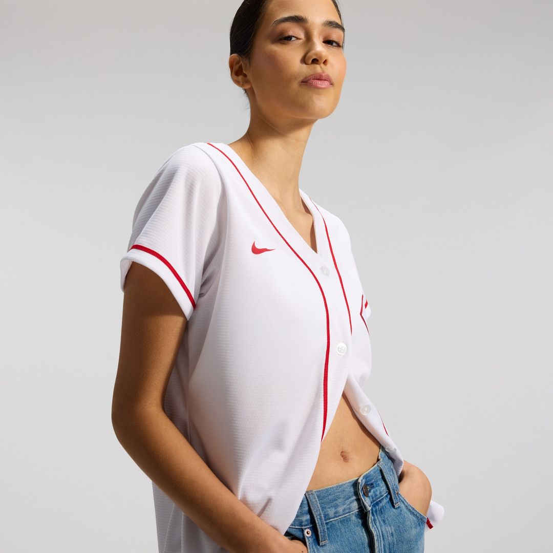 Cincinnati Reds Elly De La Cruz Nike Women's Home Replica Jersey - White Team Jersey Sports Fan Apparel