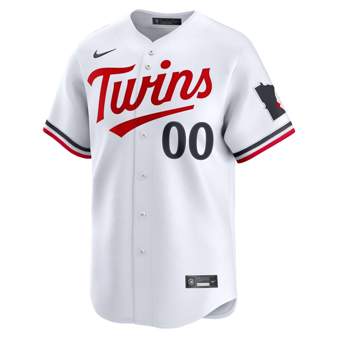 Minnesota Twins Nike Home Limited Custom Jersey - White Team Jersey Sports Fan Apparel