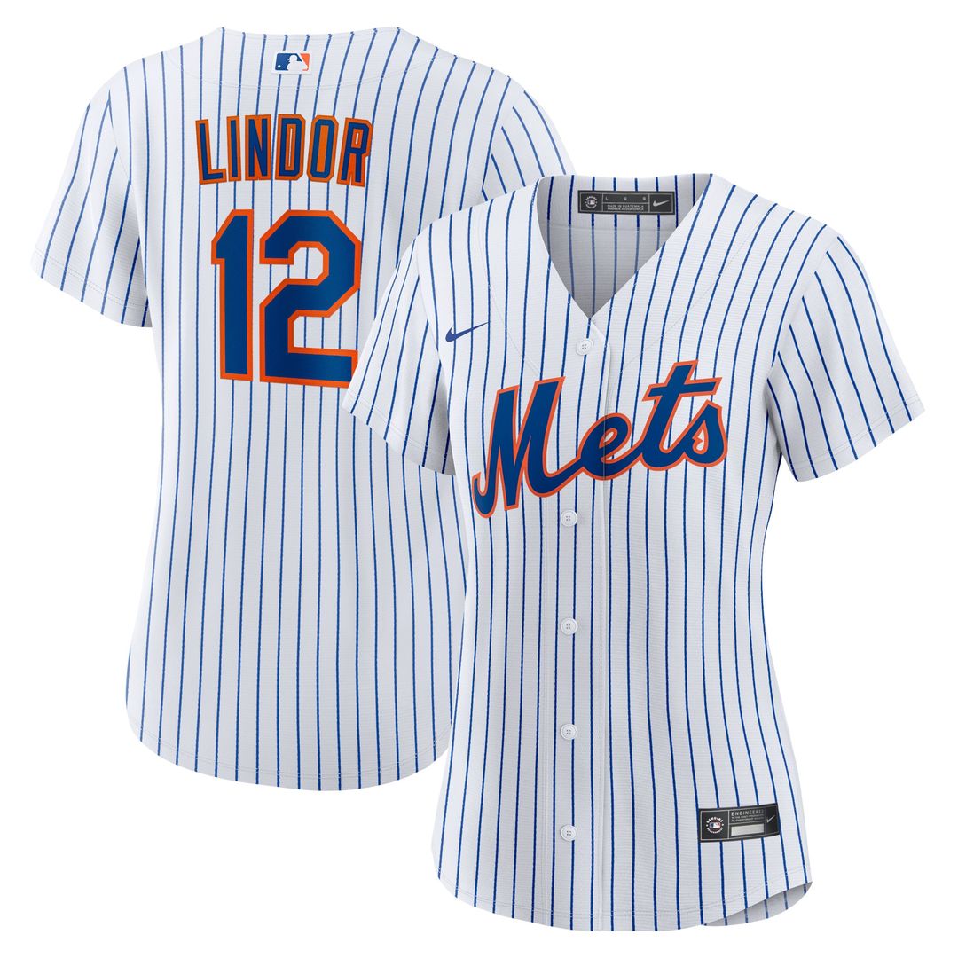 New York Mets Francisco Lindor Nike Women's Home Replica Player Jersey - White Team Jersey Sports Fan Apparel