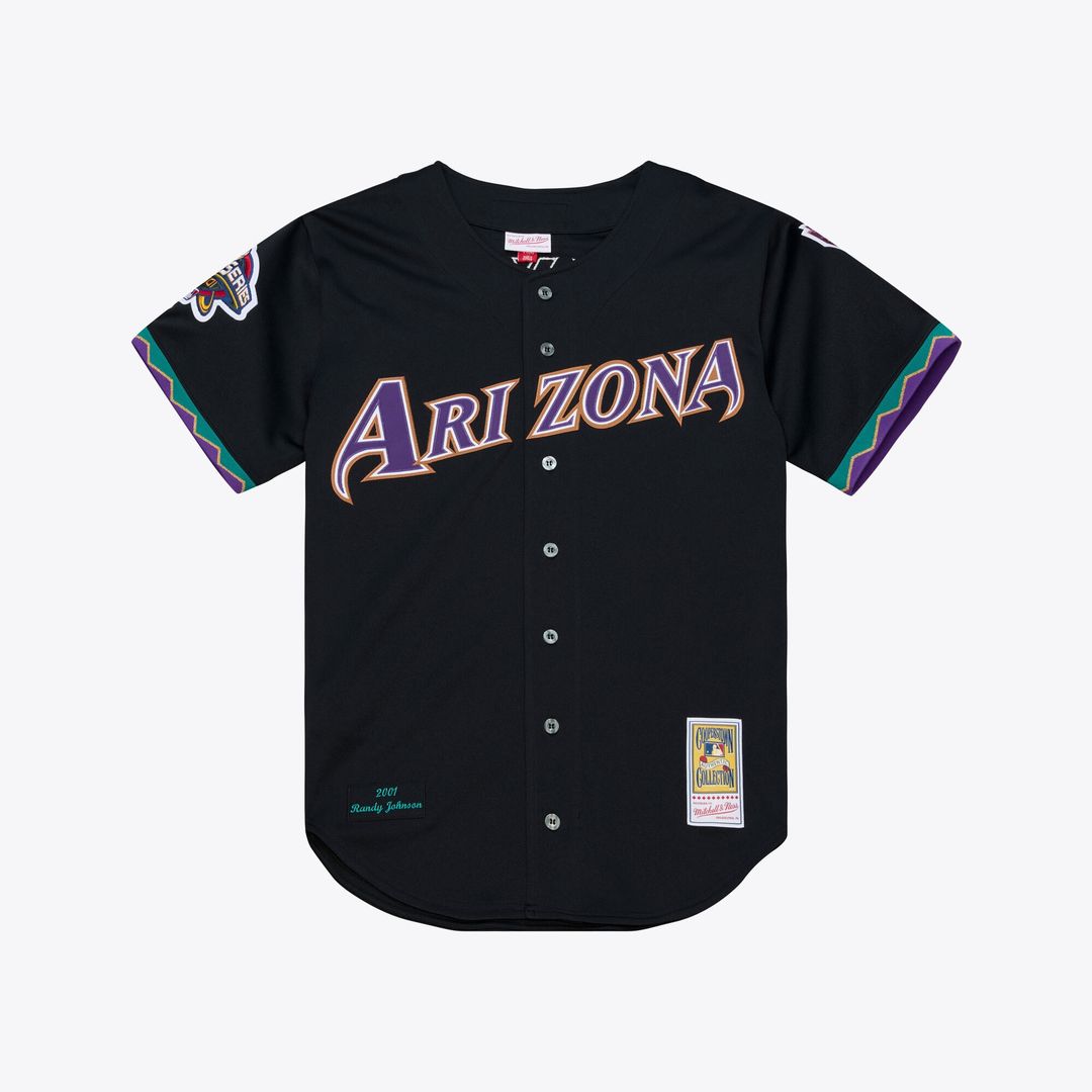 Arizona Diamondbacks Randy Johnson Mitchell & Ness 2001 Authentic Jersey - Black Team Jersey Sports Fan Apparel