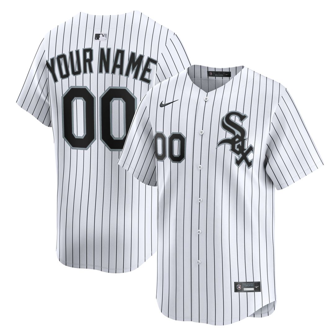 Chicago White Sox Nike Youth Home Custom Limited Jersey - White Team Jersey Sports Fan Apparel
