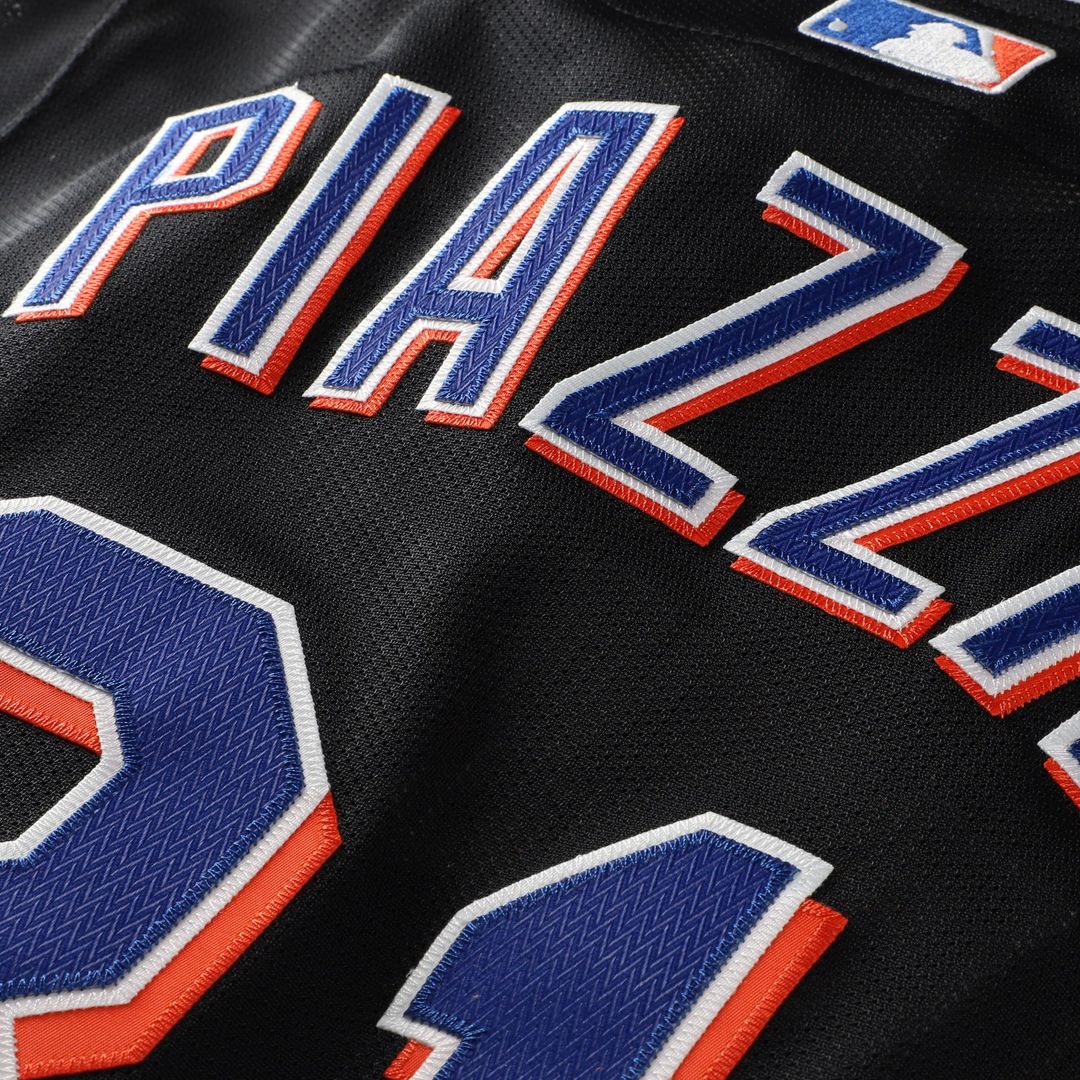 New York Mets Mike Piazza Mitchell & Ness Cooperstown 2000 Batting Practice Jersey - Black Team Jersey Sports Fan Apparel