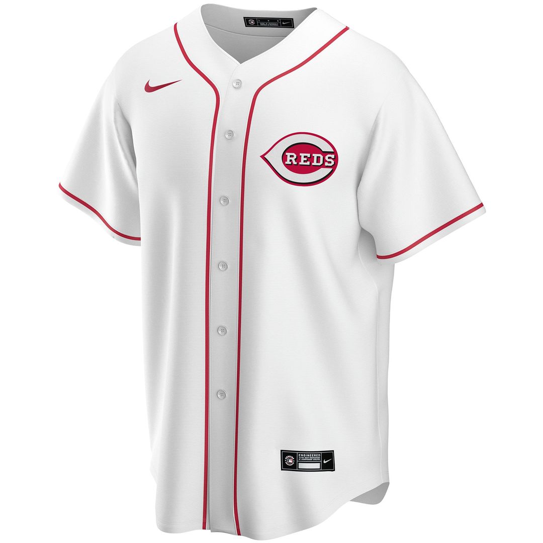 Cincinnati Reds Nike Home Replica Custom Jersey - White Team Jersey Sports Fan Apparel