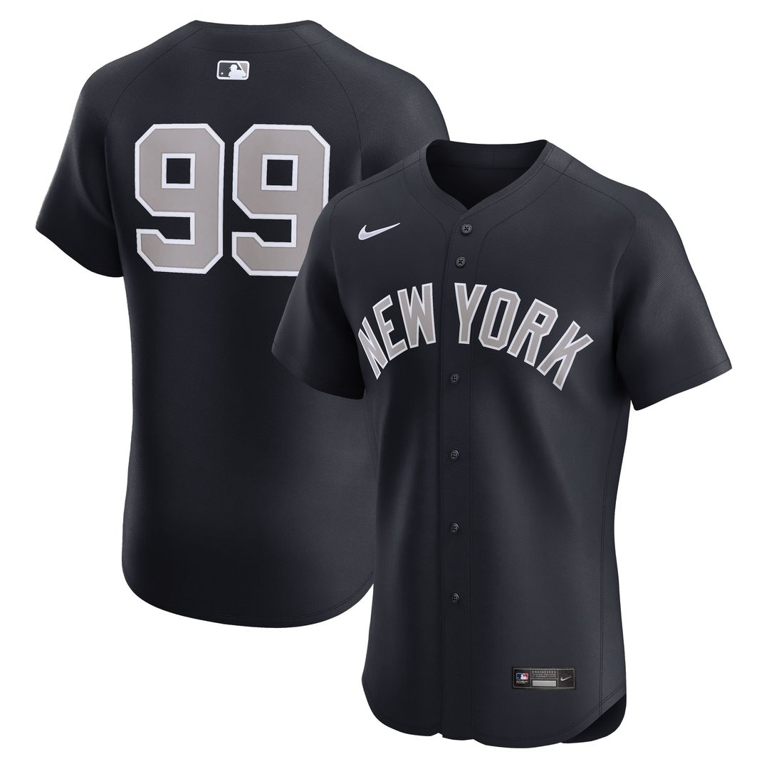 New York Yankees Aaron Judge Nike Alternate Elite Jersey - Navy Team Jersey Sports Fan Apparel