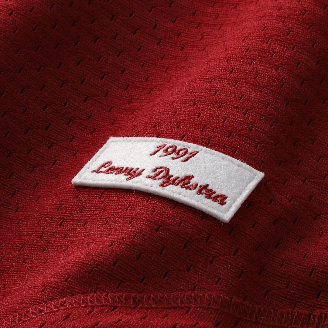 Philadelphia Phillies Lenny Dykstra Mitchell & Ness Authentic Batting Practice Jersey - Scarlet Team Jersey Sports Fan Apparel