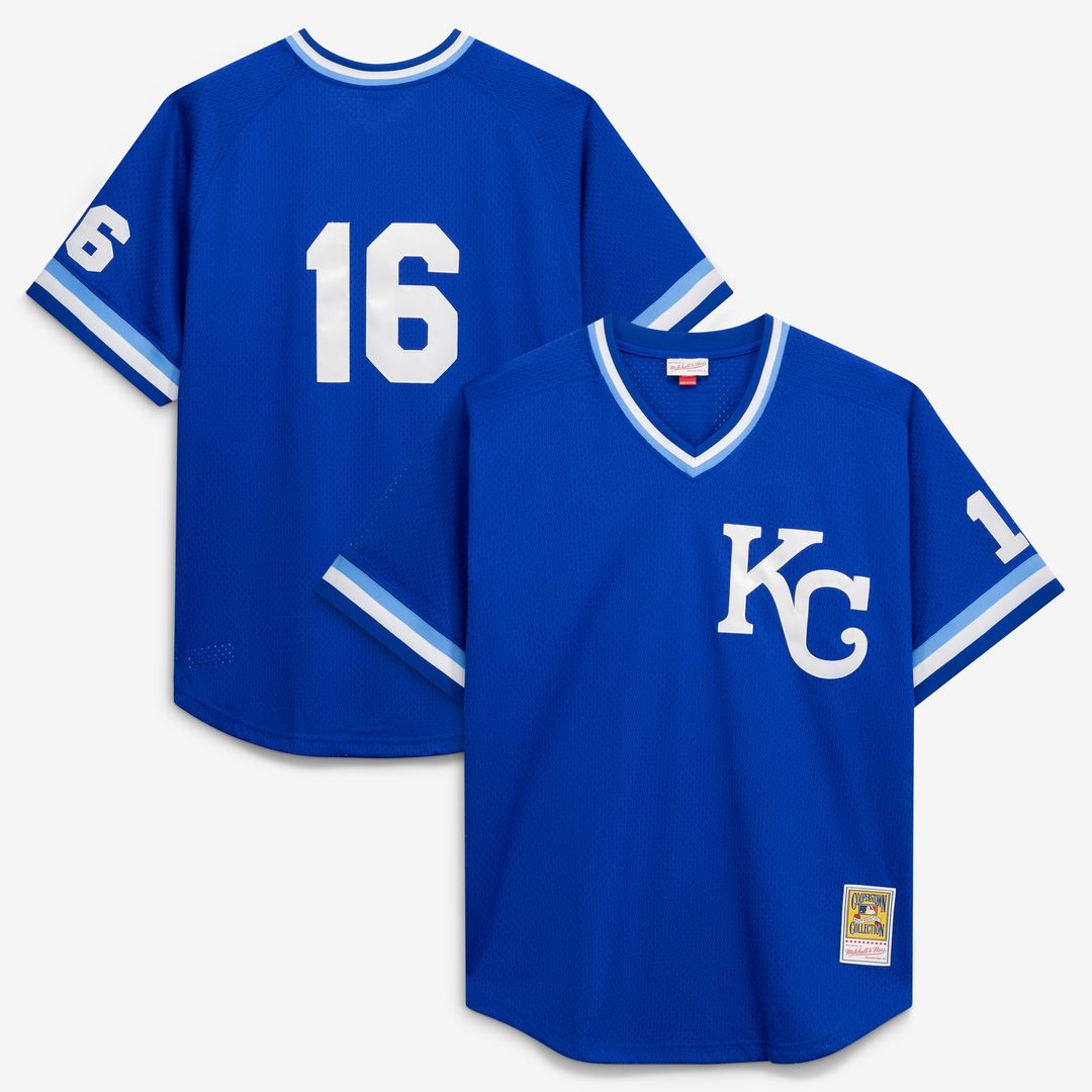 Kansas City Royals Bo Jackson Mitchell & Ness Cooperstown Big & Tall Mesh Batting Practice Jersey - Royal Team Jersey Sports Fan Apparel