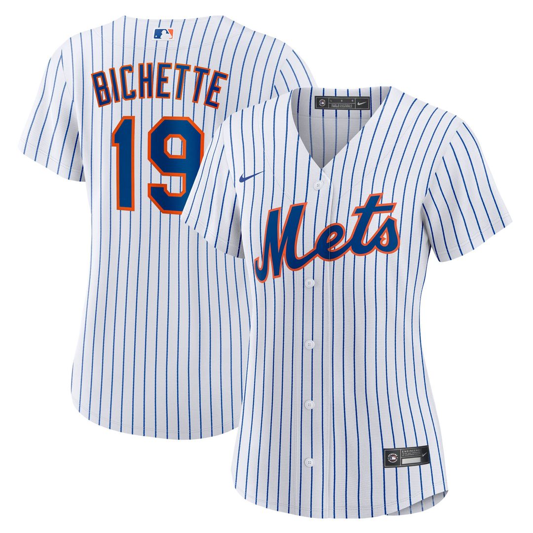 New York Mets Bo Bichette Nike Women's Home Replica Jersey - White Team Jersey Sports Fan Apparel